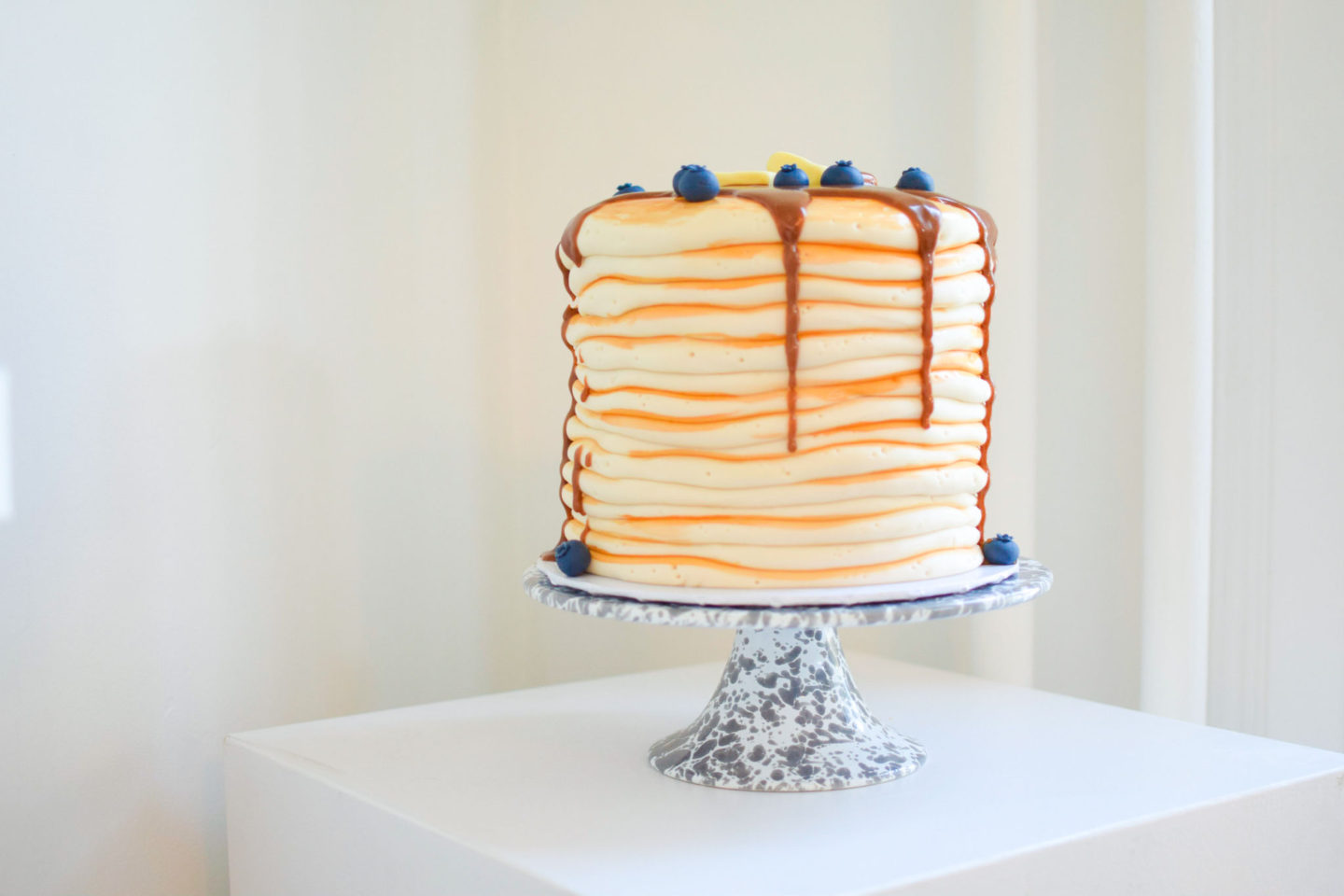 Pancake Stack Birthday Cake by Buttercream Bakeshop 